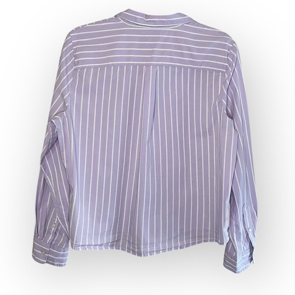 J.CREW Women's Striped Modern Button-Up Shirt, Large‎ - Picture 4 of 7